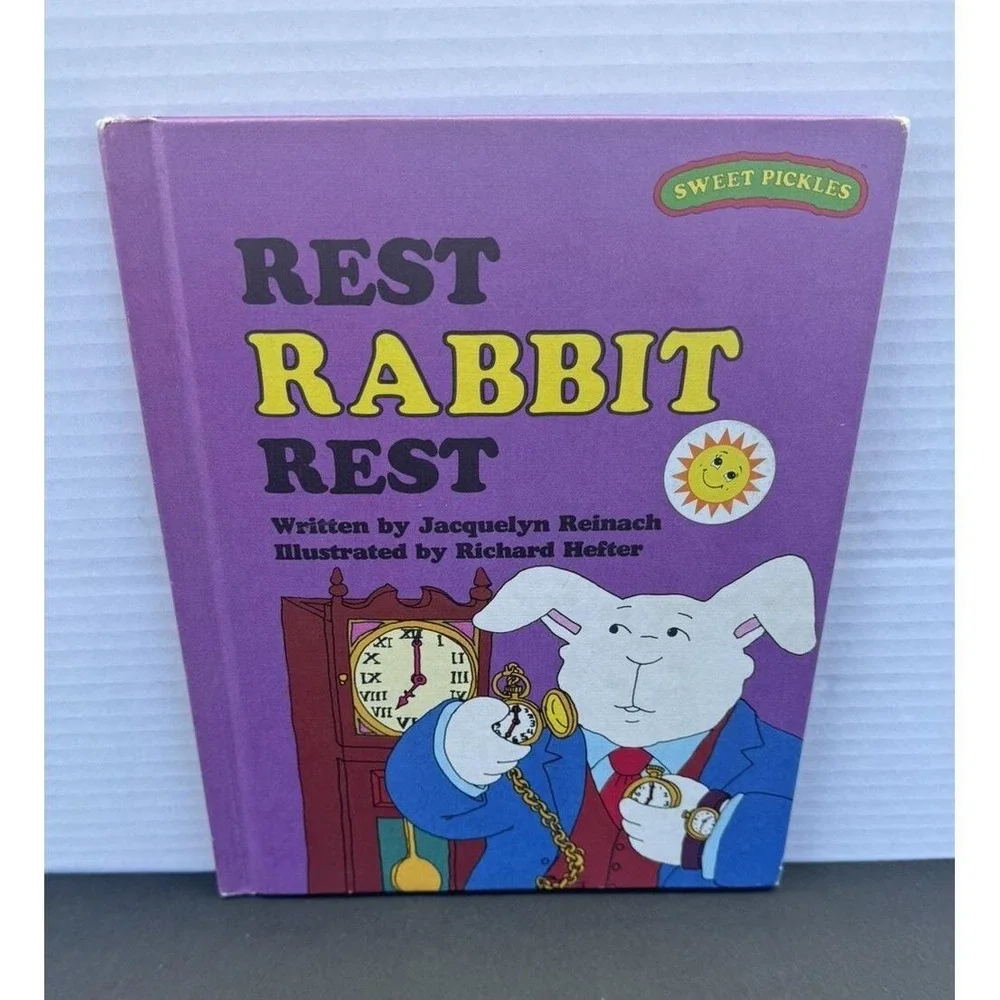 VTG Rest Rabbit Rest - Jacquelyn Reinach (1977, Hardcover) Sweet Pickles Series